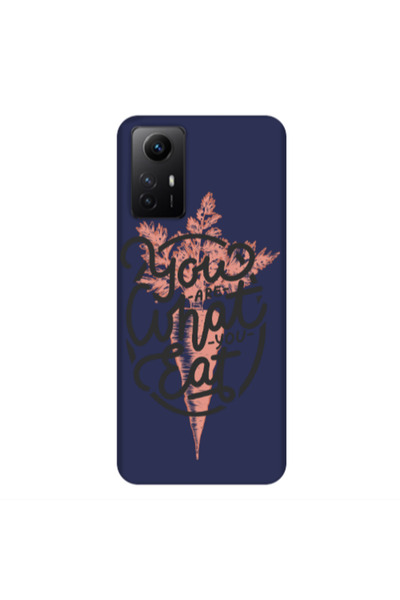 Other Xiaomi Redmi Note 12s You are What You Eat Dark blue Colored Silicone T...