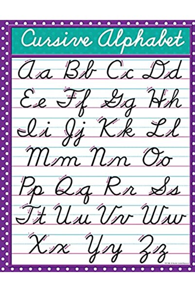 Harper Collins Cursive Alphabet Cursive Handwriting Workbook For Kids And Tee...
