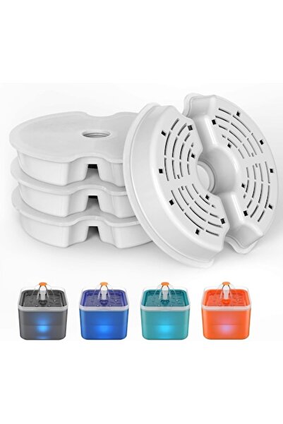 Fish & Paws ®   Filtre pentru dozator automat de apă, 4 bucăți, pentru câini/...