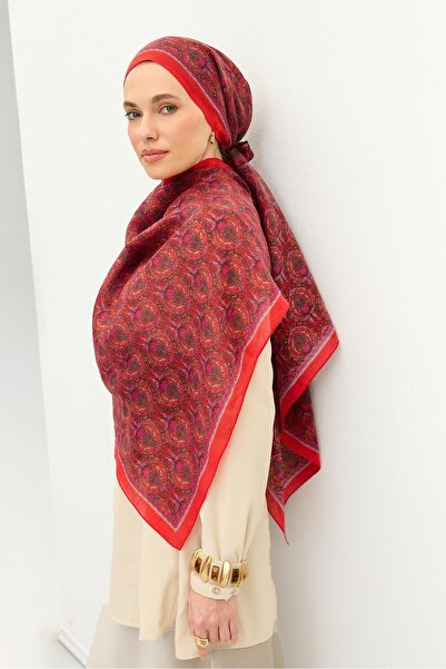 Silk Home Tencel Monare Şal Tomurcuk Kırmızı