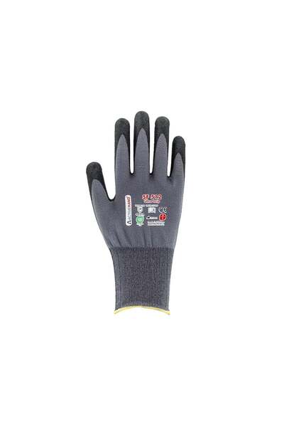 ACTIVEHAND بوليستر مطلي برغوة النتريل بتشطيب رملي SF 512 GR/SY NO:10