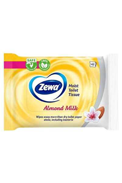 Zewa Hartie Igienica Umeda cu Parfum de Lapte de Migdale - Moist Toilet Tissu...