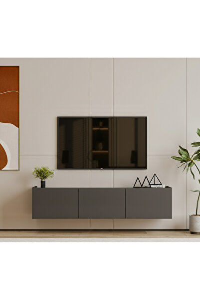 Furnitt Home Hitit Gri TV Ünitesi 175 cm (100% MDF)