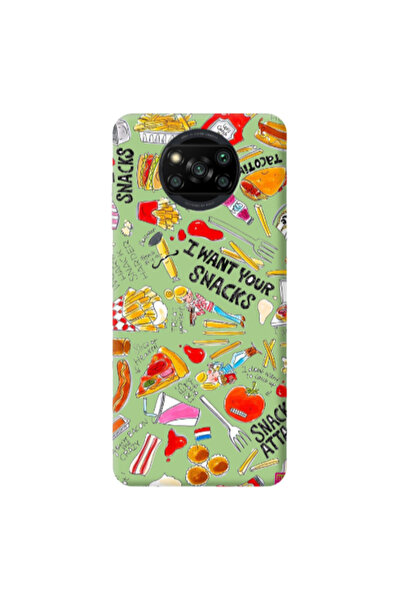 Other Xiaomi Poco X3 /X3 Pro Snack attack Light Green Colored Silicone TPU Θήκη