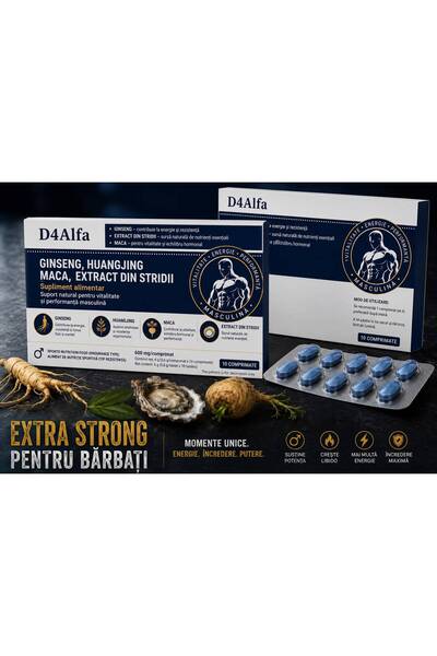 D4ALFA Ginseng Huangjing Maca – Supliment alimentar cu ingrediente vegetale
