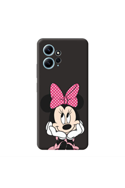 Other Xiaomi Redmi Note 12 4G Minnie 2 Black Colored Silicone TPU Θήκη