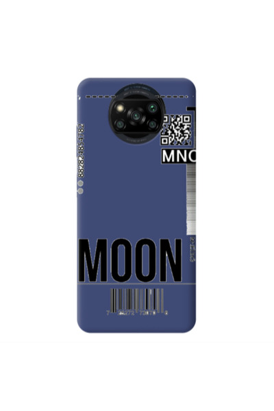 Other Xiaomi Poco X3 /X3 Pro A ticket to the moon Dark blue Colored Silicone ...