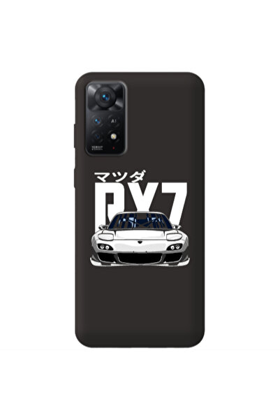 Other Xiaomi Redmi Note 11 4G Car Rx7 Black Colored Silicone TPU Θήκη