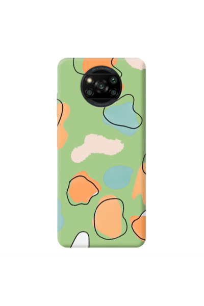 Other Xiaomi Poco X3 /X3 Pro Colorful spots Light Green Colored Silicone TPU ...