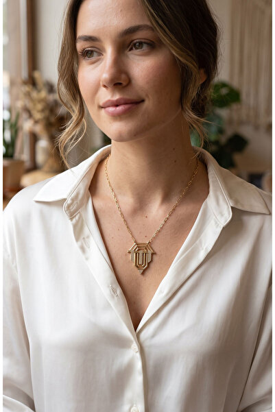 Lisinya 316L Steel Chain Gold Color Zircon Stone Serenay Necklace -