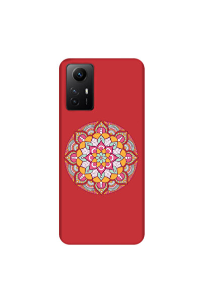 Other Xiaomi Redmi Note 12s Mandala D103 Red Colored Silicone TPU Θήκη