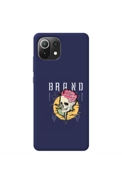 Other Xiaomi Mi 11 Lite Skull Roses Dark blue Colored Silicone TPU Θήκη