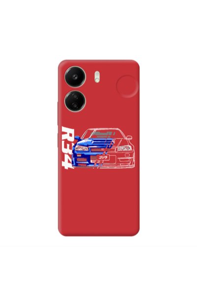 Other Xiaomi Redmi 13C Blue R34 Red Colored Silicone TPU Θήκη