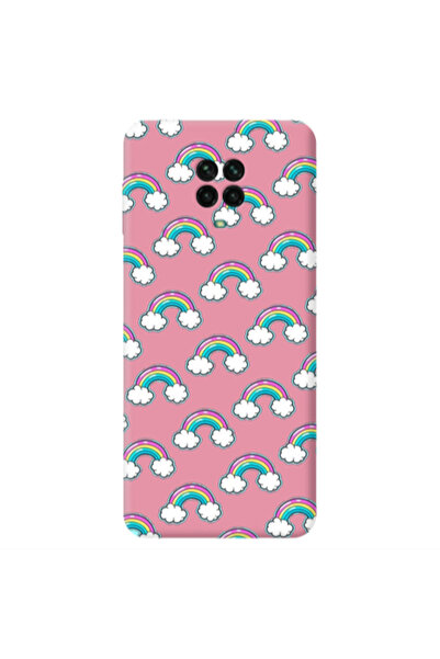 Other Xiaomi Redmi Note 9 Pro Cute rainbows Pink Colored Silicone TPU Θήκη