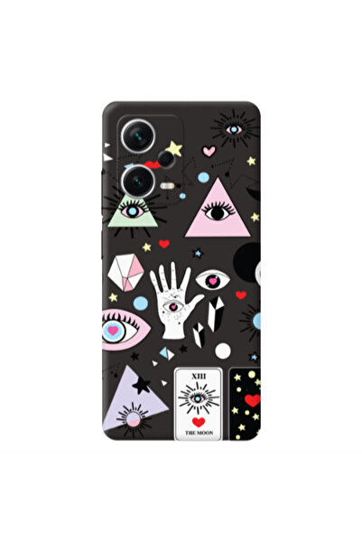 Other Xiaomi Poco X5 Pyramid eyes Black Colored Silicone TPU Θήκη