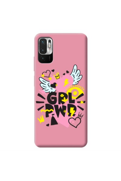 Other Xiaomi Redmi Note 10 Pro 5G Grl Pwr Pink Colored Silicone TPU Θήκη