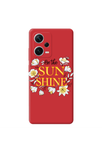 Other Xiaomi Poco X5 Sun Shine Red Colored Silicone TPU Θήκη