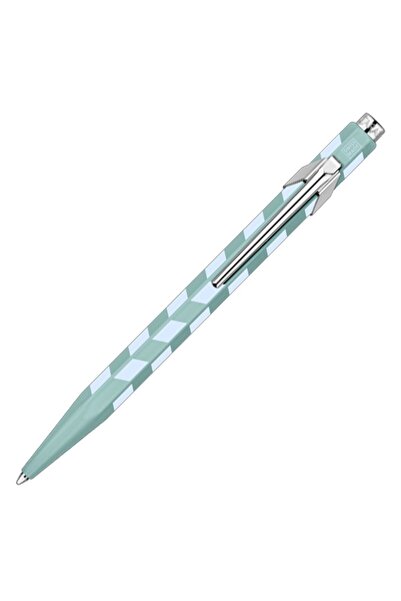 Caran d'Ache 849 مجموعة موزاييك قلم حبر جاف أخضر مائي 849-301
