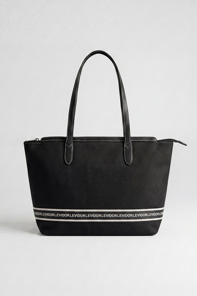 Levidor Medium Size Shopper Design Waterproof Woven Fabric Women's Shoulder B...