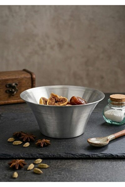 CEZVE HOME Silver Stainless Steel Round Presentation Bowl Nuts Snack Serving ...
