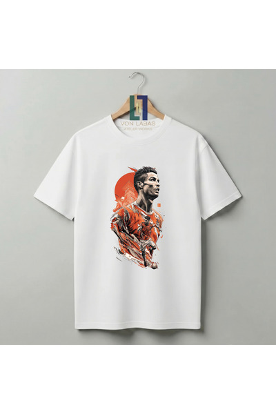 Grafftee Clothing CR7 Дизайн Концепция Световна купа Унисекс Тениска от преми...