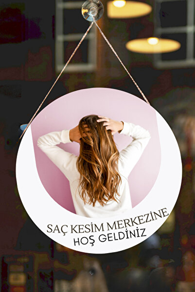 SHELİFE Beauty Salon Glass Door Signboard Welcome Sign, Women's Hair Salon Sh...