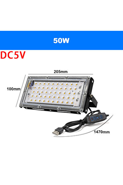 choice2 كشاف LED بالأشعة فوق البنفسجية USB بقوة 50 واط، 100 واط، 150 واط، إضا...