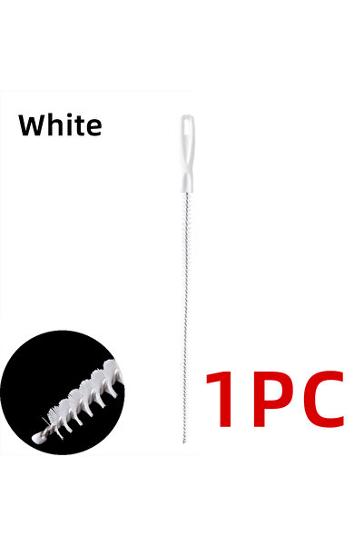 Choice1 White 45cm 1PC Cleaning Brush Bendable Kitchen Bathroom Drain Hair Re...