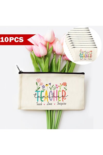 Choice M 10pcs set of teacher-themed zipper bags for expressing gratitude and...