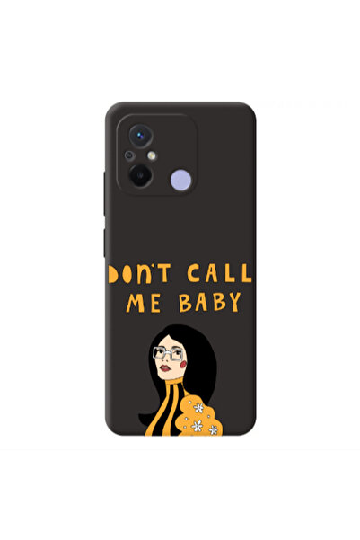 Other Xiaomi Redmi 12C Call me baby Black Colored Silicone TPU Θήκη