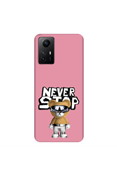 Other Xiaomi Redmi Note 12s Never stop Pink Colored Silicone TPU Θήκη