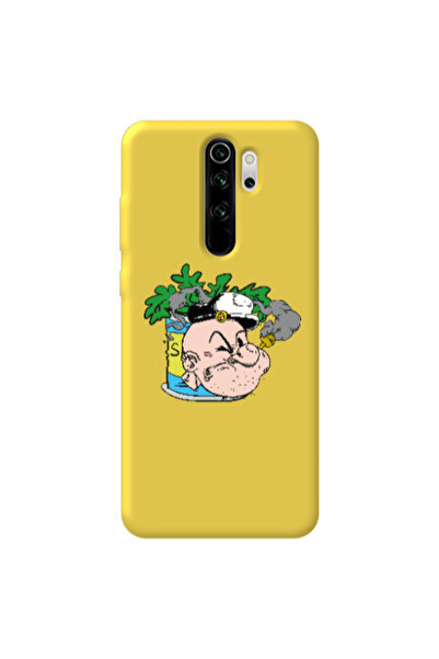 Other Xiaomi Redmi Note 8 Pro Popeye Yellow Colored Silicone TPU Θήκη