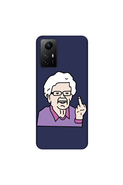 Other Xiaomi Redmi Note 12s Crazy Granny Dark blue Colored Silicone TPU Θήκη