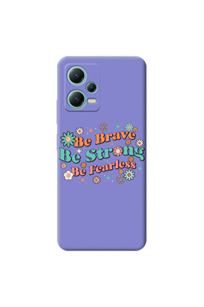Other Xiaomi Redmi Note 12 Pro 5G Be Brave Purple Colored Silicone TPU Θήκη