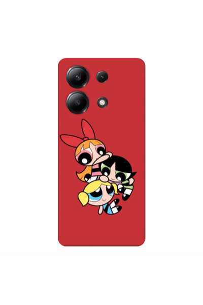 Other Xiaomi Redmi Note 13 4G Powerpuff Red Colored Silicone TPU Θήκη