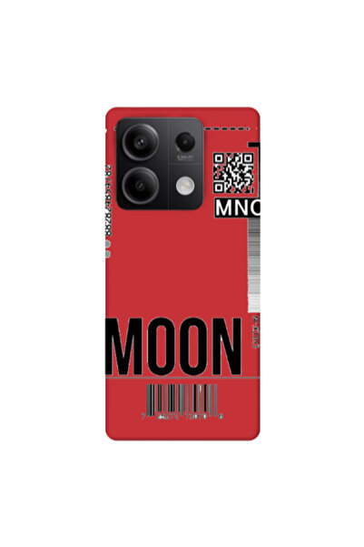 Other Xiaomi Redmi Note 13 5G A ticket to the moon Red Colored Silicone TPU Θήκη