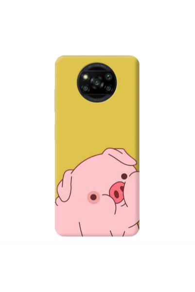 Other Xiaomi Poco X3 /X3 Pro Piggy 1 Yellow Colored Silicone TPU Θήκη