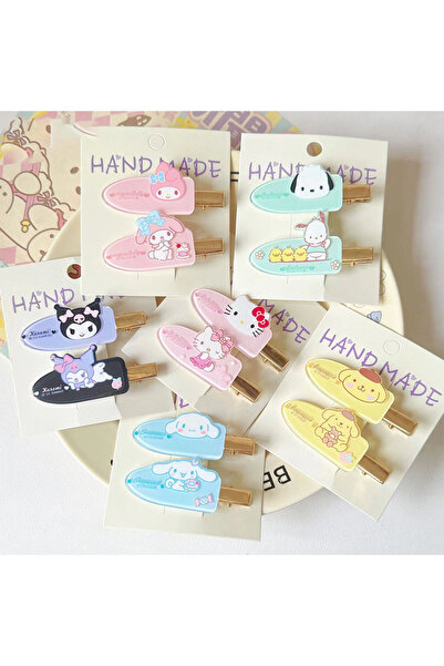 Choice CSO0013-19 Cute Sanrio Characters Hair Clips - My Melody Kuromi Cinnam...