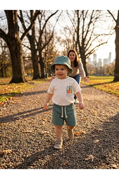 INFANT Set vară băieți Trolly Kids tricou dinozaur și pantaloni