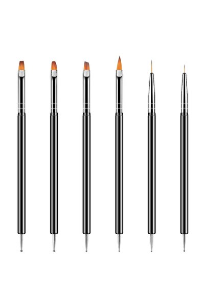 Choice7 Black YIKOOLIN 31PCS Nail Art Brushes Nail Art Tool Set Double Ended ...