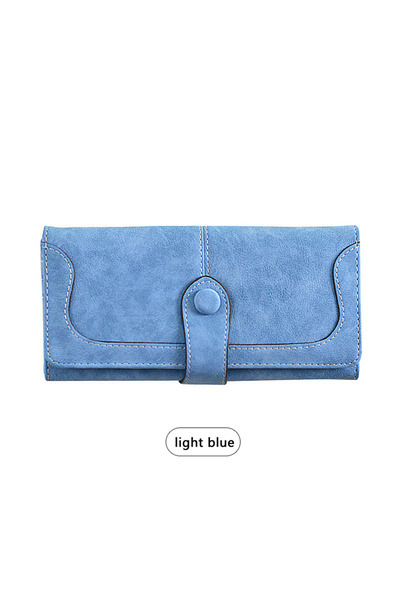 Choice4 R774-lightblue Large Capacity Women Wallet 17 Card Slots Long Wallet ...