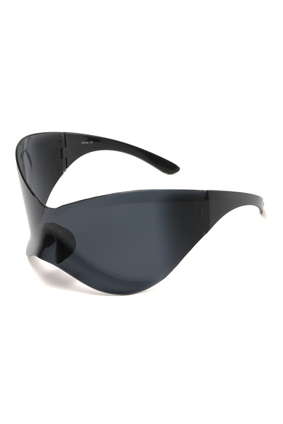 Choice3 show as picture black New Oversized Y2K Punk Rimless Sunglasses Women...