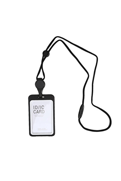Choice7 Black Vertical Nursing Credential Holder Retractable Card Holder Remo...