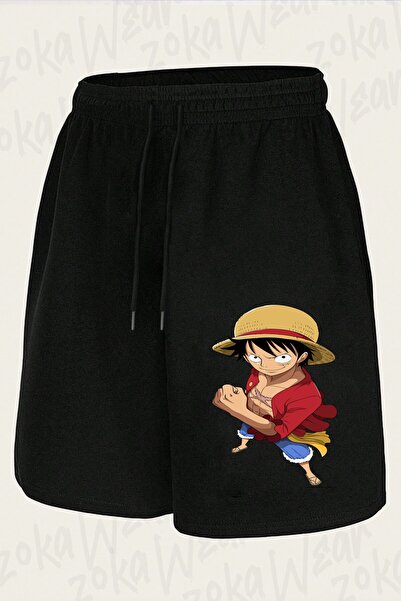 ZOKAWEAR Unisex One Piece Luffy Design Ba Design Printed Shorts