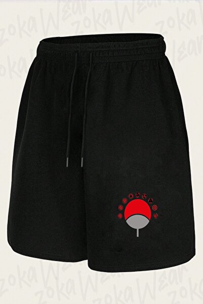 ZOKAWEAR Unisex Itachi Uchiha Naruto Manga Character Design Printed Shorts