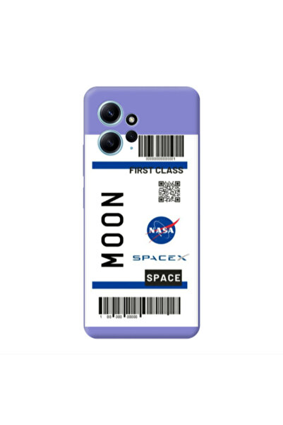 Other Xiaomi Redmi Note 12 4G Moon spacex Purple Colored Silicone TPU Θήκη