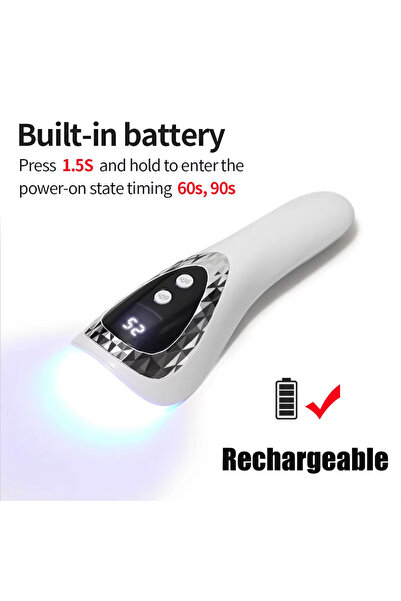 choice2 USB LCH19S YIKOOLIN Handheld UV LED Nail Lamp USB Rechargeable Mini M...