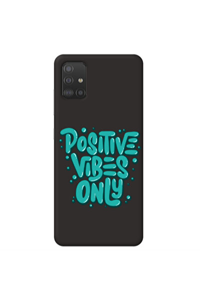 Other Samsung M31S Positive Vibes Only Black Colored Silicone TPU Θήκη