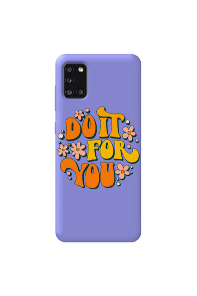 Other Samsung A41 Do it For You Purple Colored Silicone TPU Θήκη
