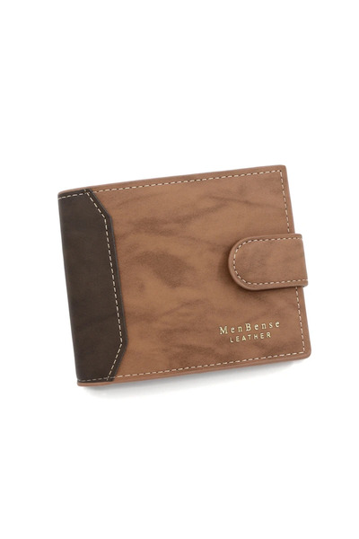 Choice1 Light Coffee Men's Business Wallet High Quality PU Leather Holder Cas...